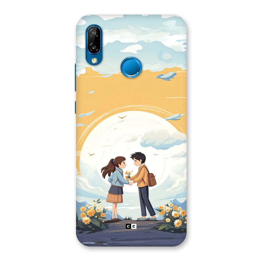 Teenage Anime Couple Back Case for Huawei P20 Lite