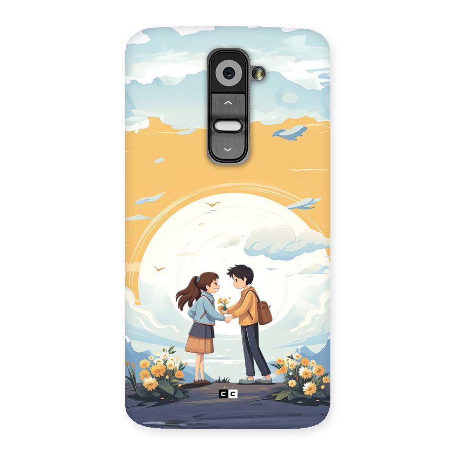 Teenage Anime Couple Back Case for LG G2