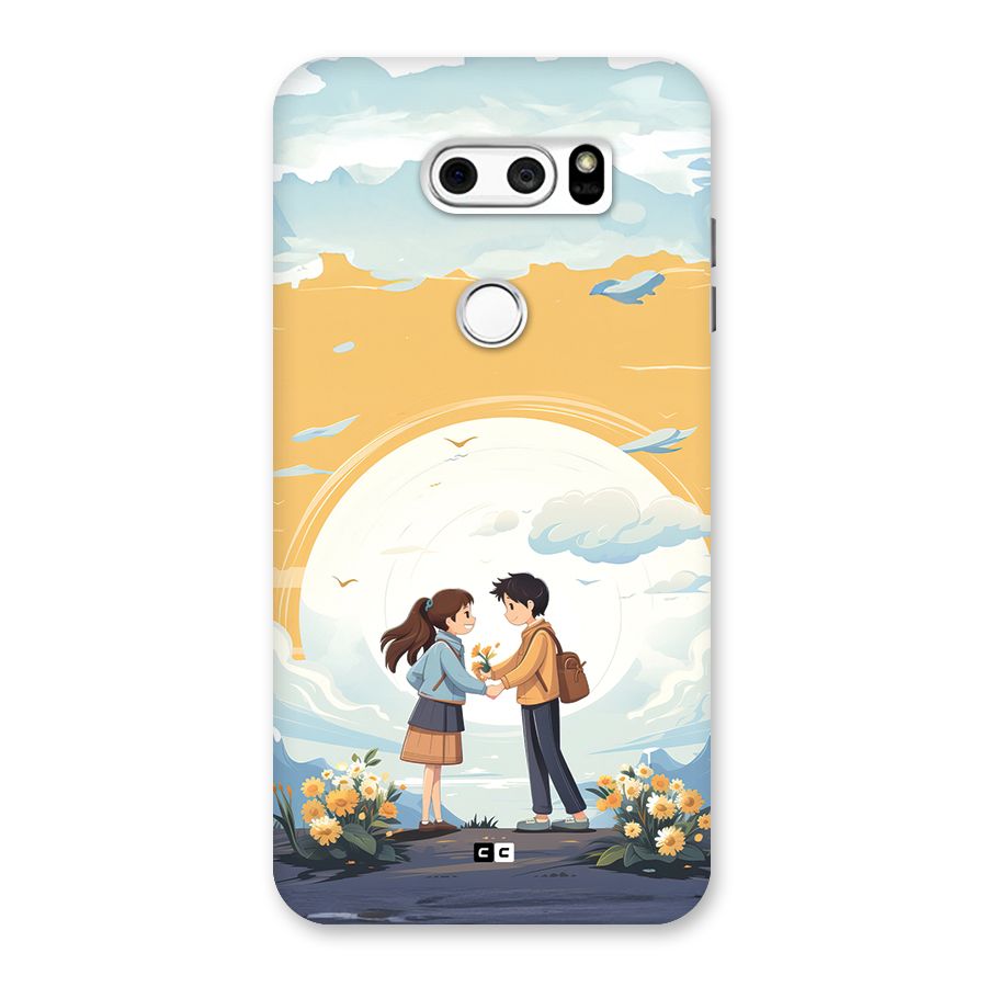 Teenage Anime Couple Back Case for LG V30