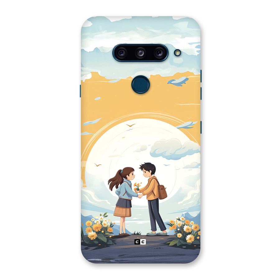 Teenage Anime Couple Back Case for LG  V40 ThinQ