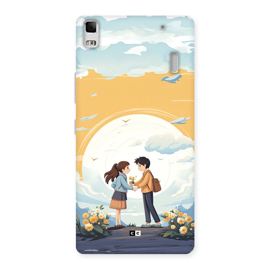 Teenage Anime Couple Back Case for Lenovo A7000