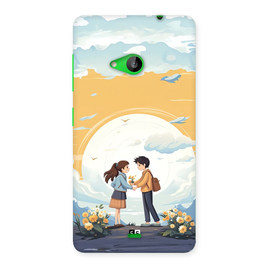Teenage Anime Couple Back Case for Lumia 535