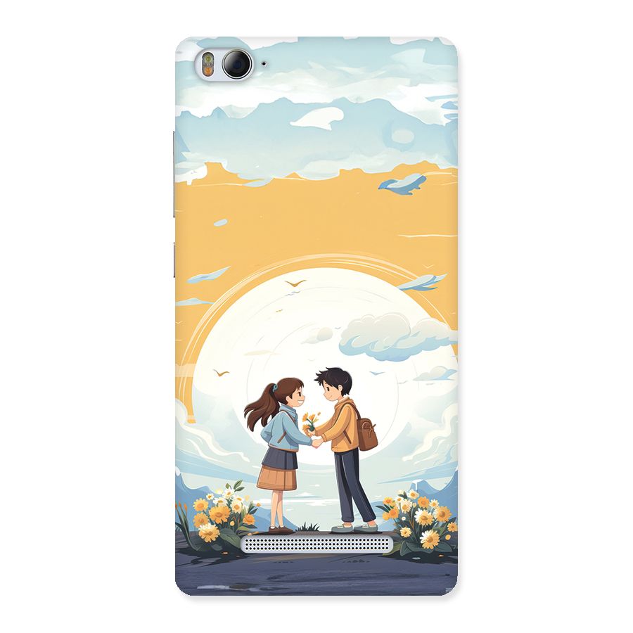 Teenage Anime Couple Back Case for Mi4i