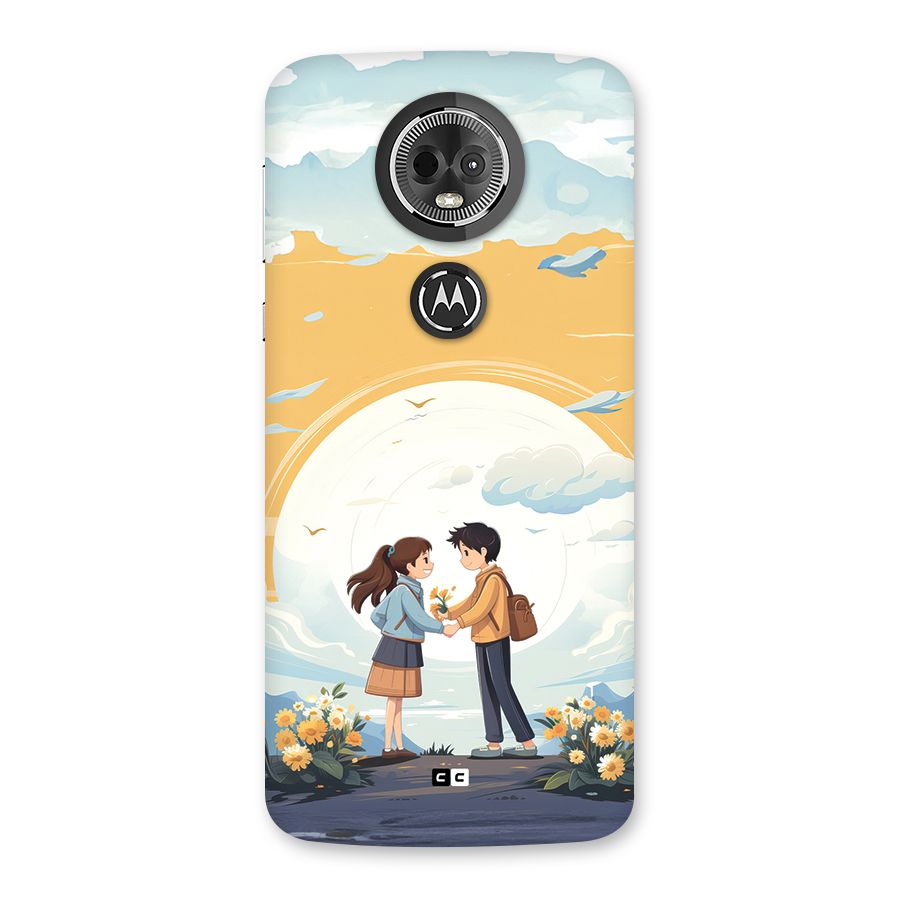 Teenage Anime Couple Back Case for Moto E5 Plus
