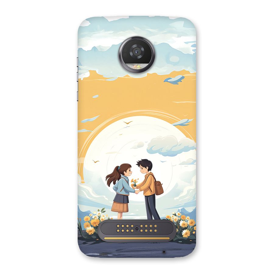 Teenage Anime Couple Back Case for Moto Z2 Play