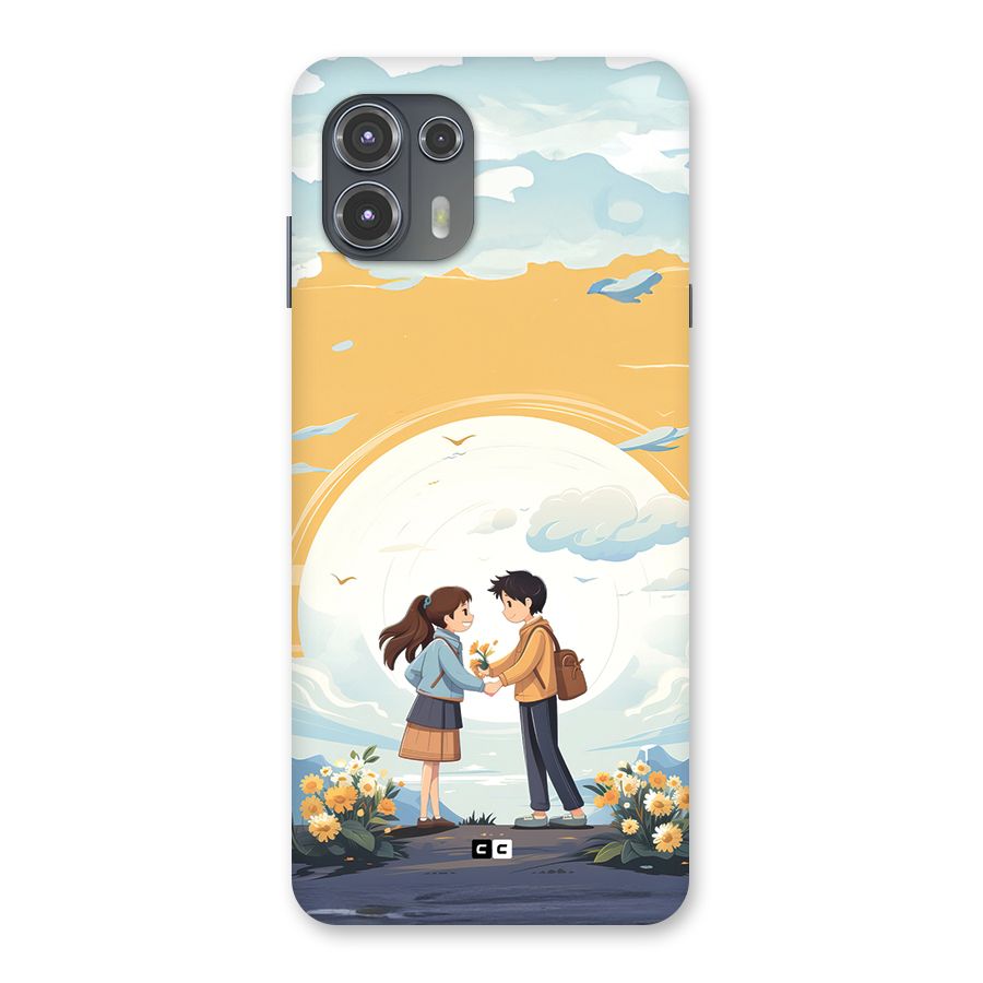 Teenage Anime Couple Back Case for Motorola Edge 20 Fusion