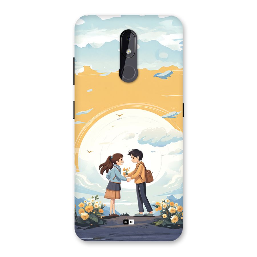 Teenage Anime Couple Back Case for Nokia 3.2