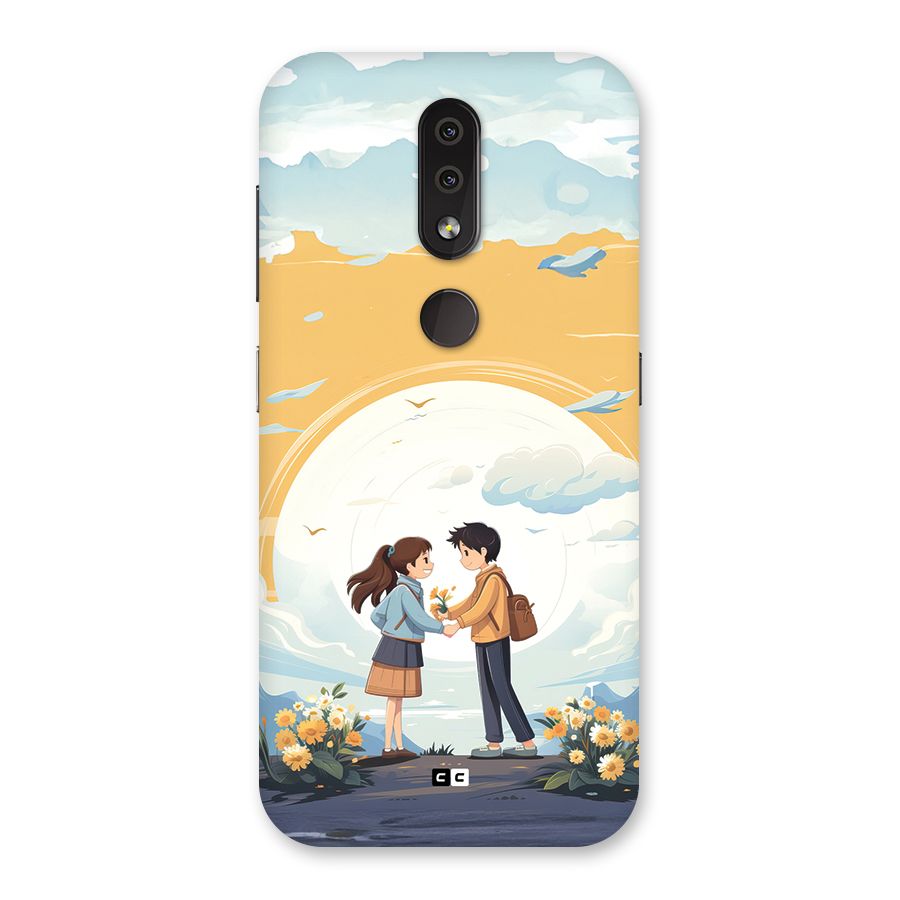 Teenage Anime Couple Back Case for Nokia 4.2