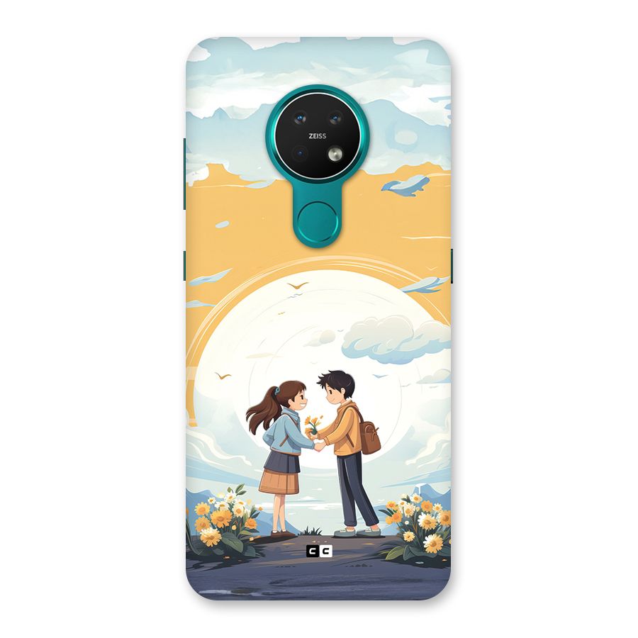 Teenage Anime Couple Back Case for Nokia 7.2