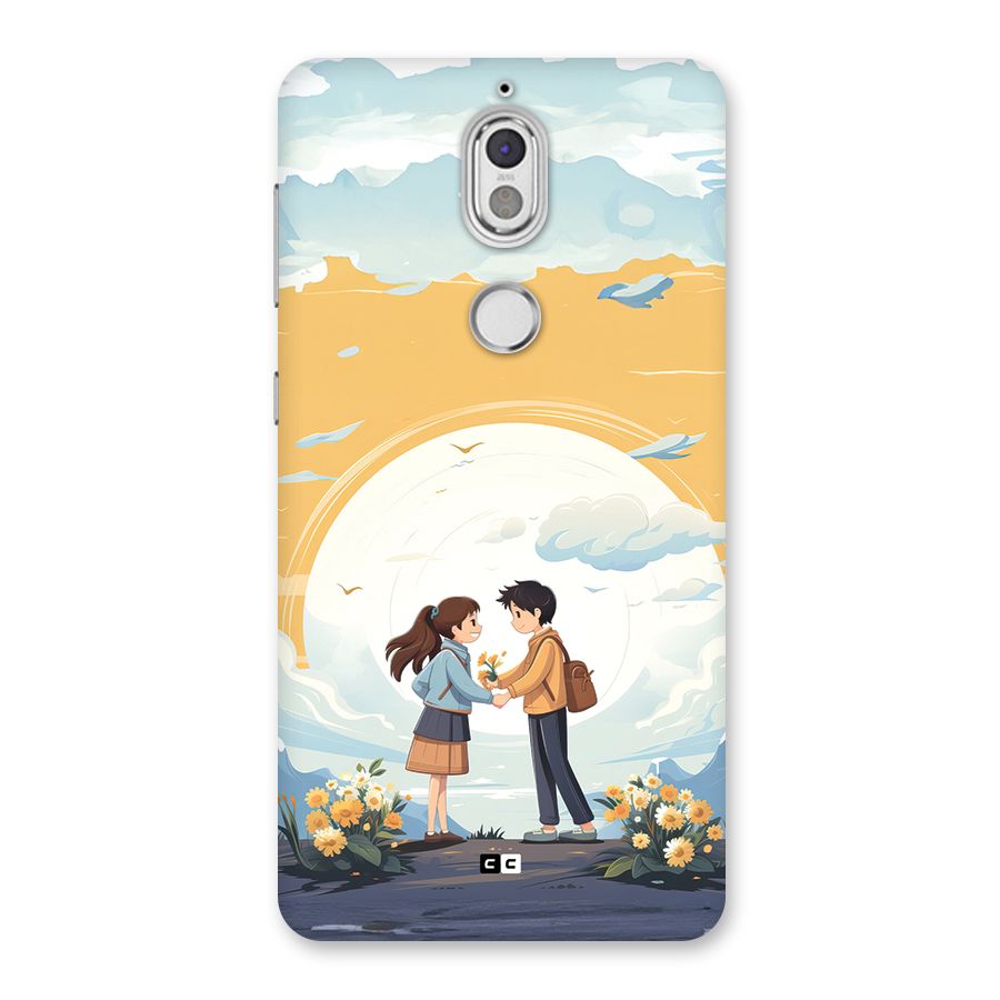 Teenage Anime Couple Back Case for Nokia 7