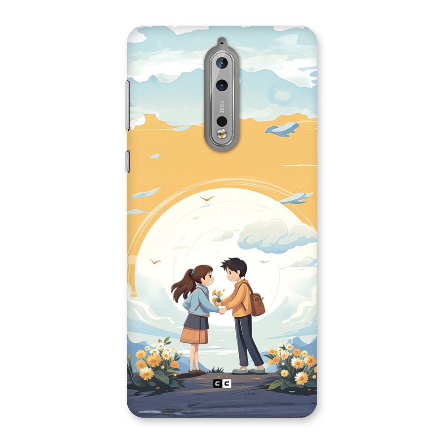 Teenage Anime Couple Back Case for Nokia 8