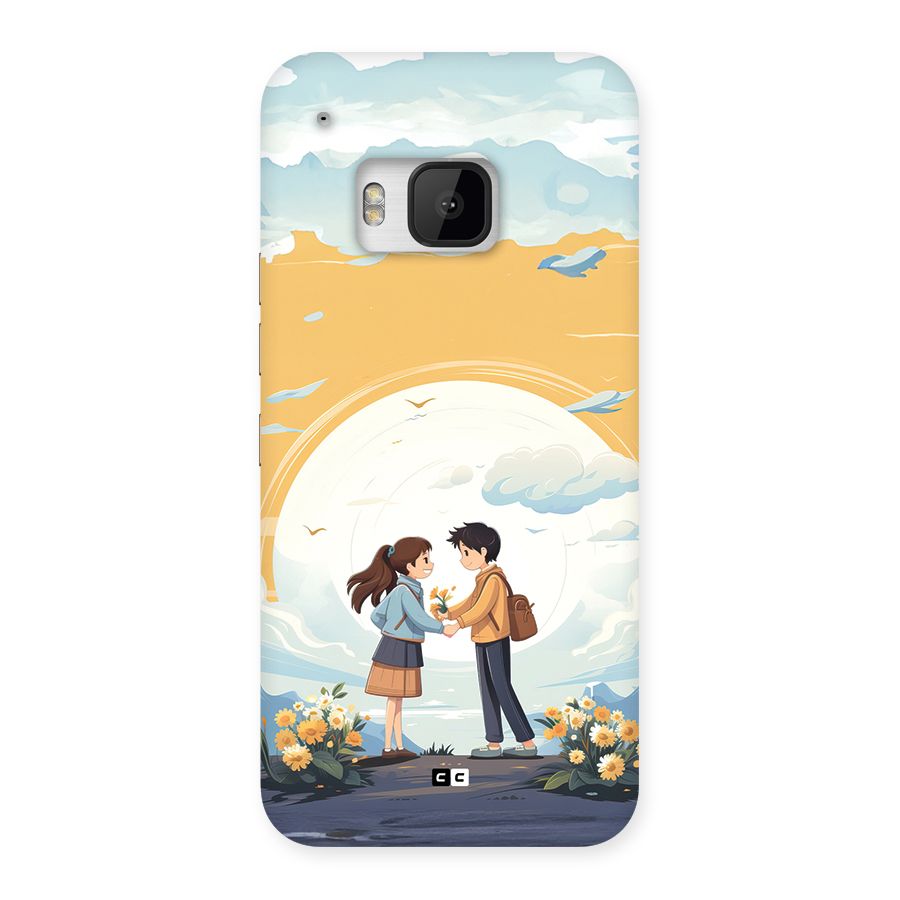 Teenage Anime Couple Back Case for One M9