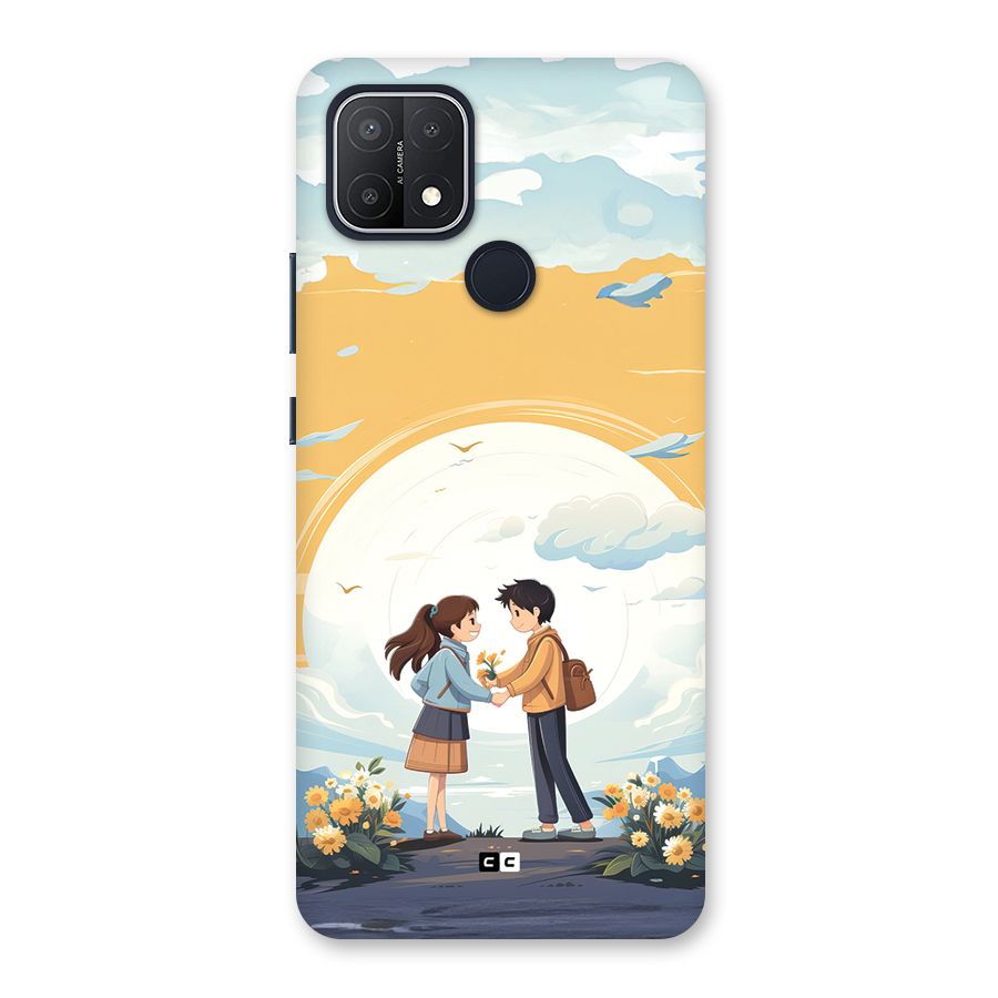 Teenage Anime Couple Back Case for Oppo A15s