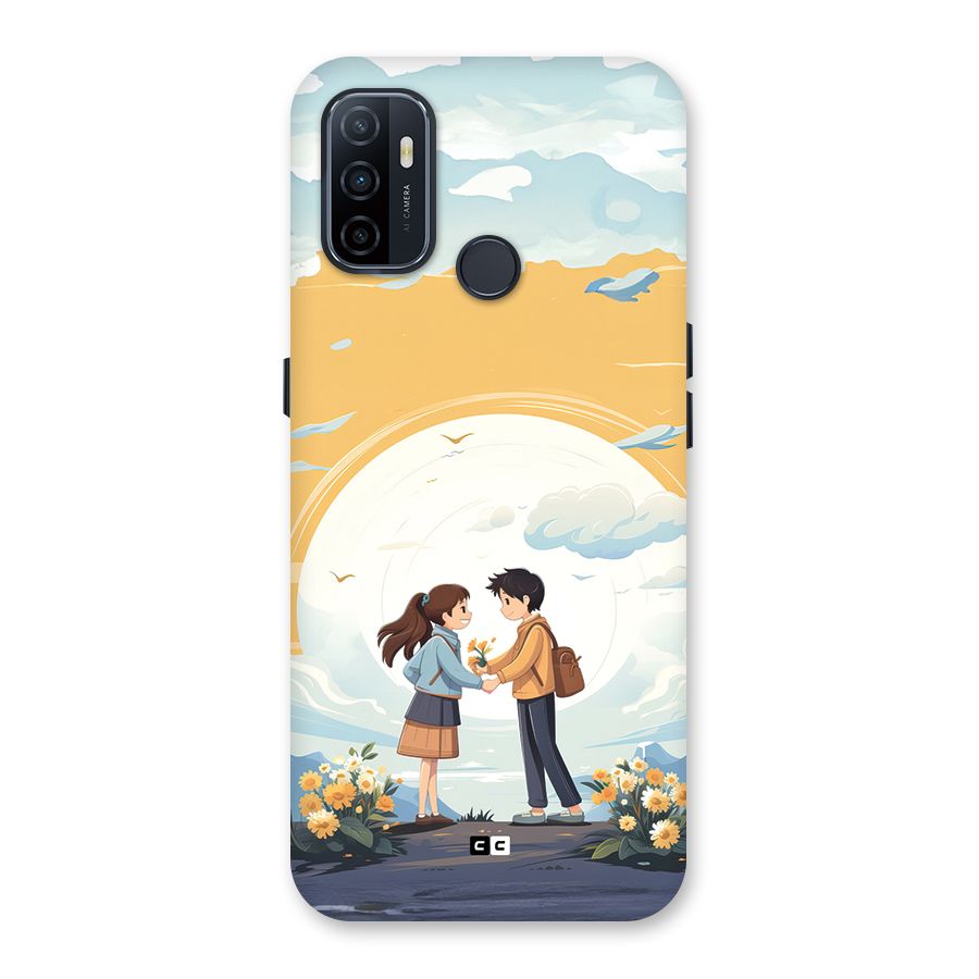 Teenage Anime Couple Back Case for Oppo A33 (2020)