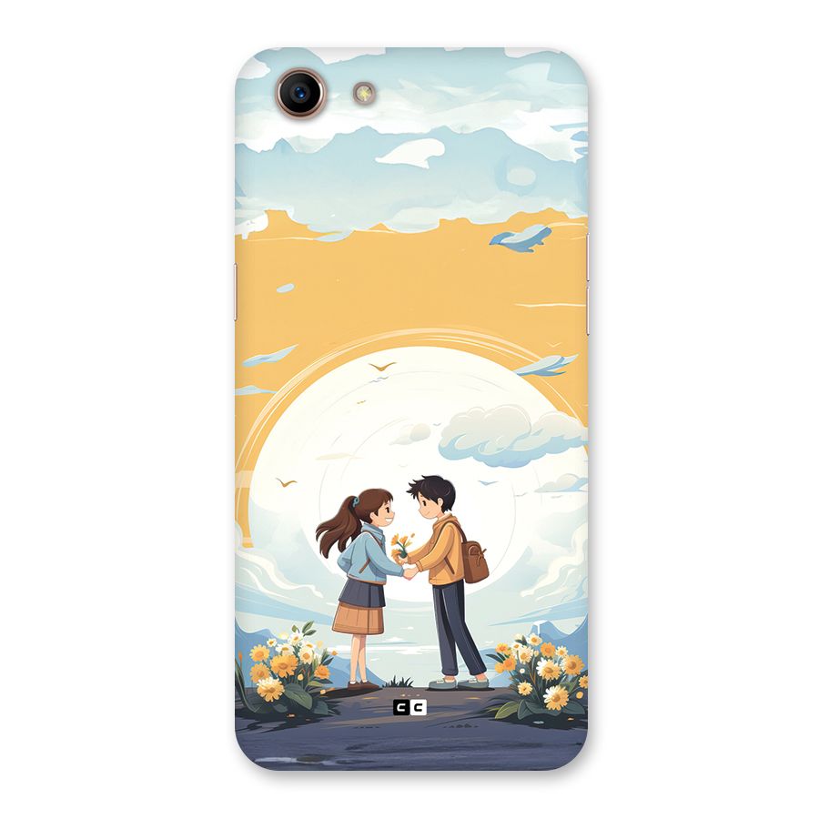 Teenage Anime Couple Back Case for Oppo A83 (2018)