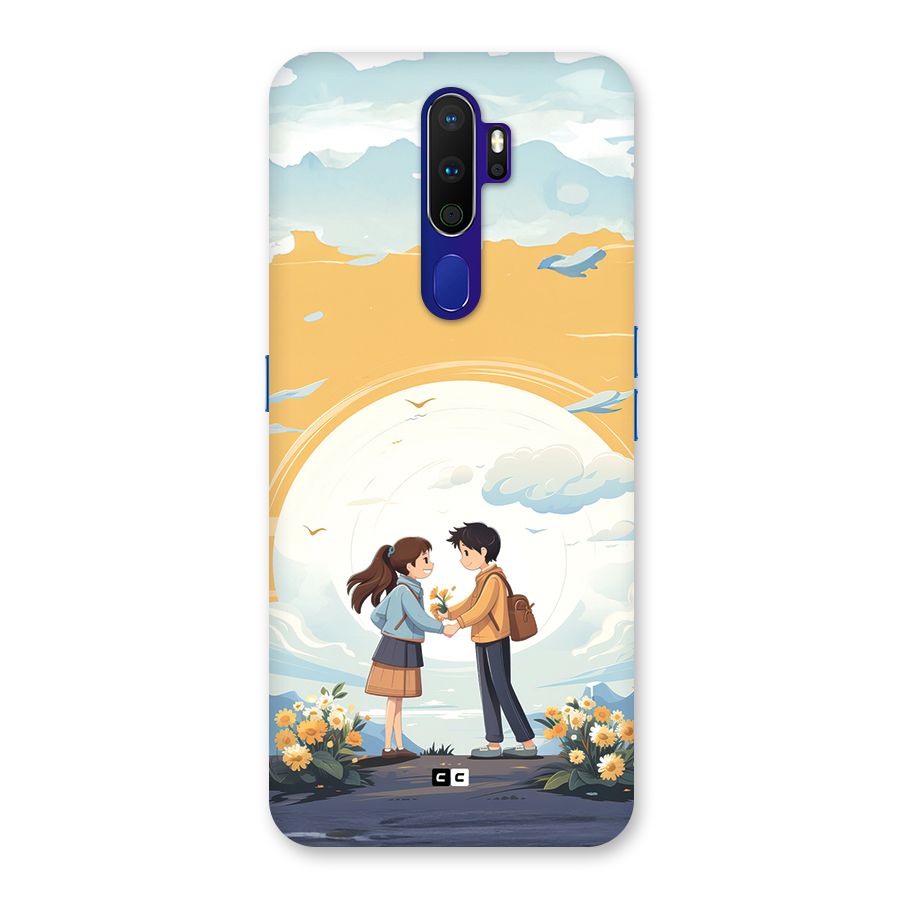 Teenage Anime Couple Back Case for Oppo A9 (2020)