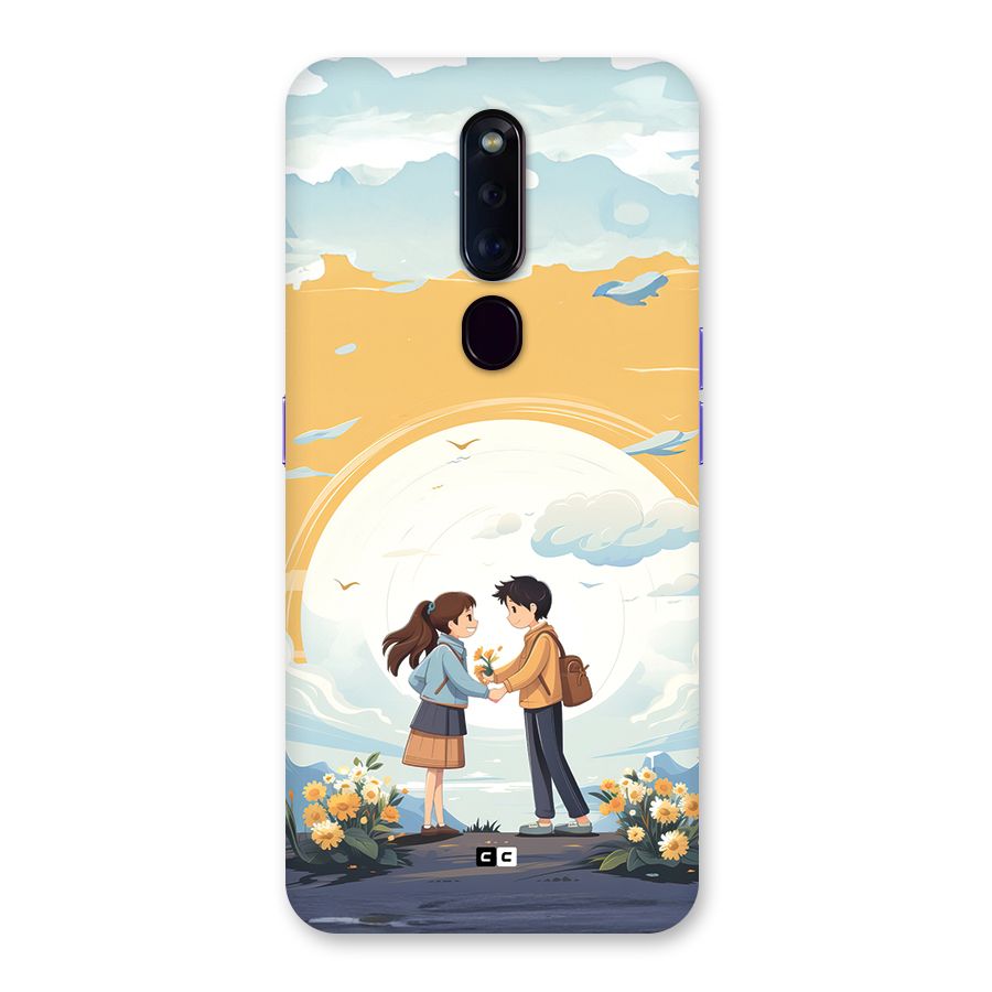 Teenage Anime Couple Back Case for Oppo F11 Pro