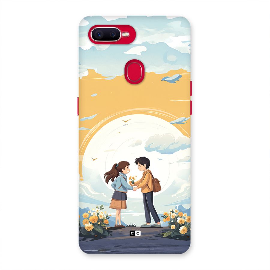Teenage Anime Couple Back Case for Oppo F9 Pro