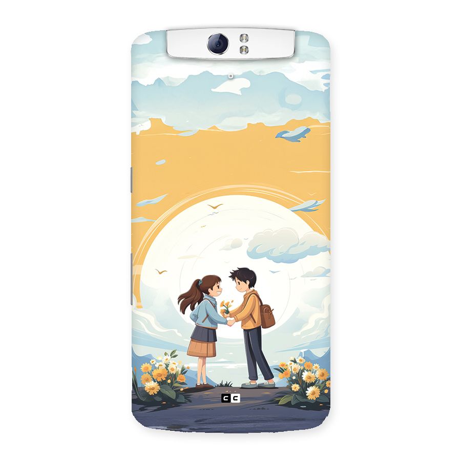 Teenage Anime Couple Back Case for Oppo N1