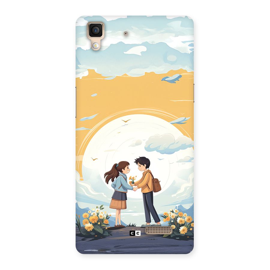 Teenage Anime Couple Back Case for Oppo R7