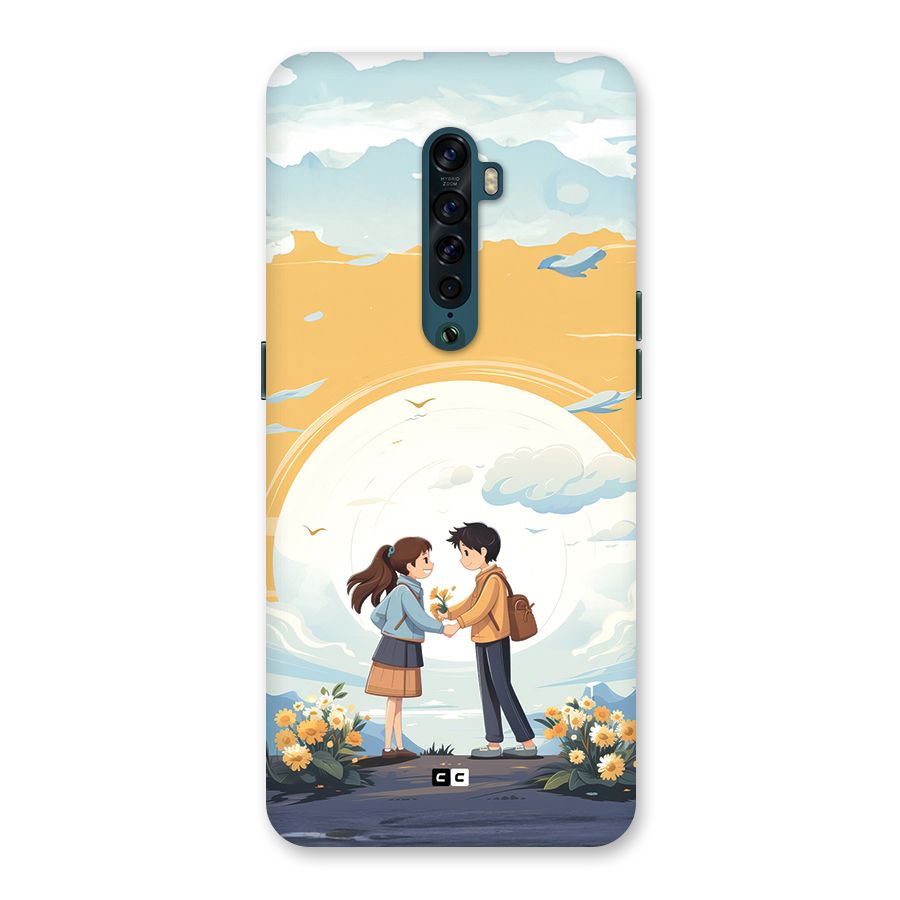 Teenage Anime Couple Back Case for Oppo Reno2