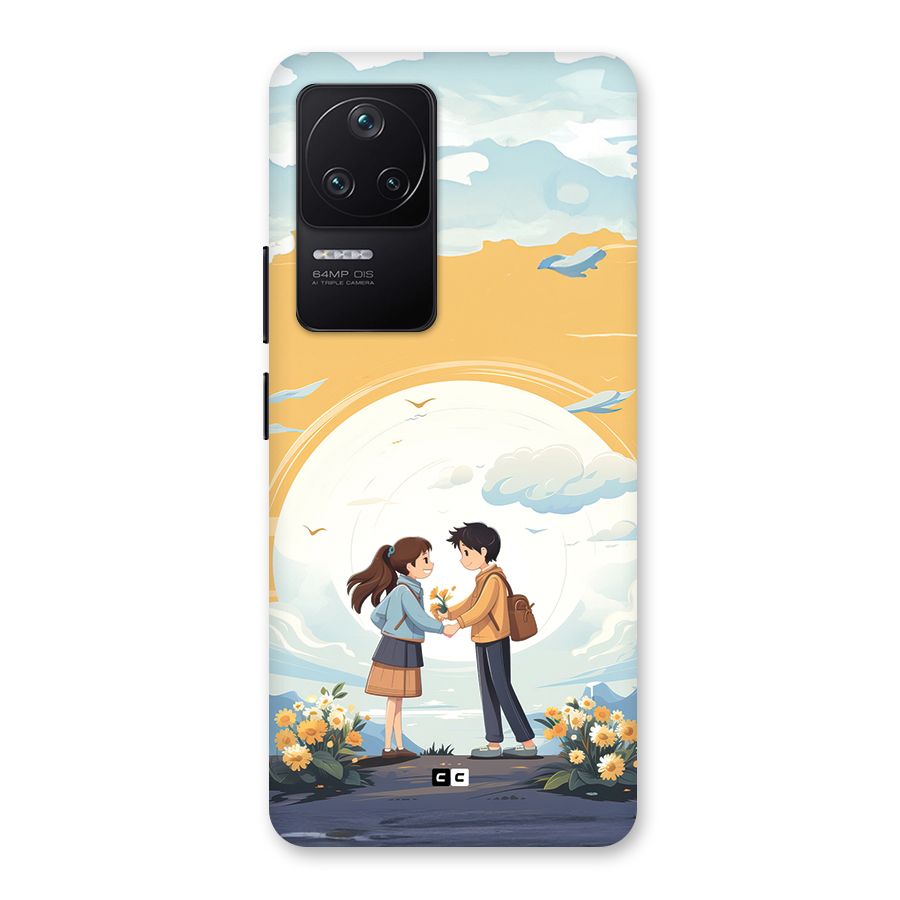 Teenage Anime Couple Back Case for Poco F4 5G
