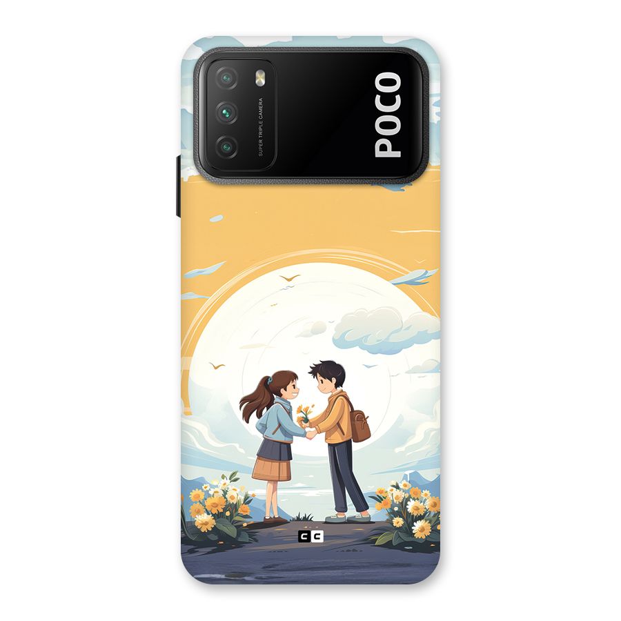 Teenage Anime Couple Back Case for Poco M3