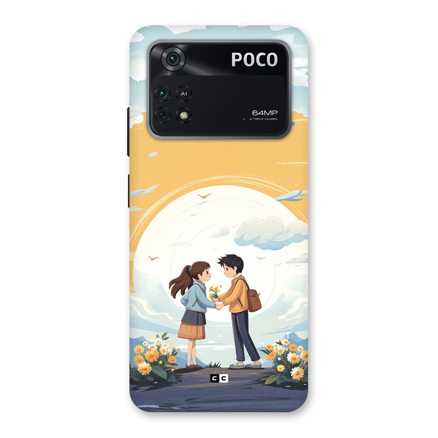 Teenage Anime Couple Back Case for Poco M4 Pro 4G