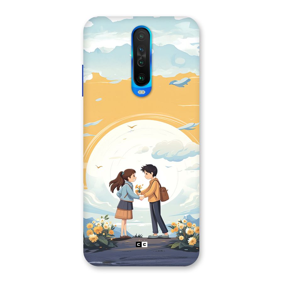 Teenage Anime Couple Back Case for Poco X2