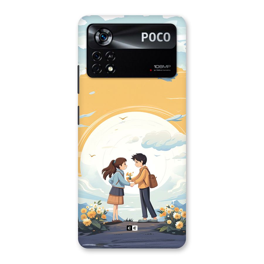 Teenage Anime Couple Back Case for Poco X4 Pro 5G