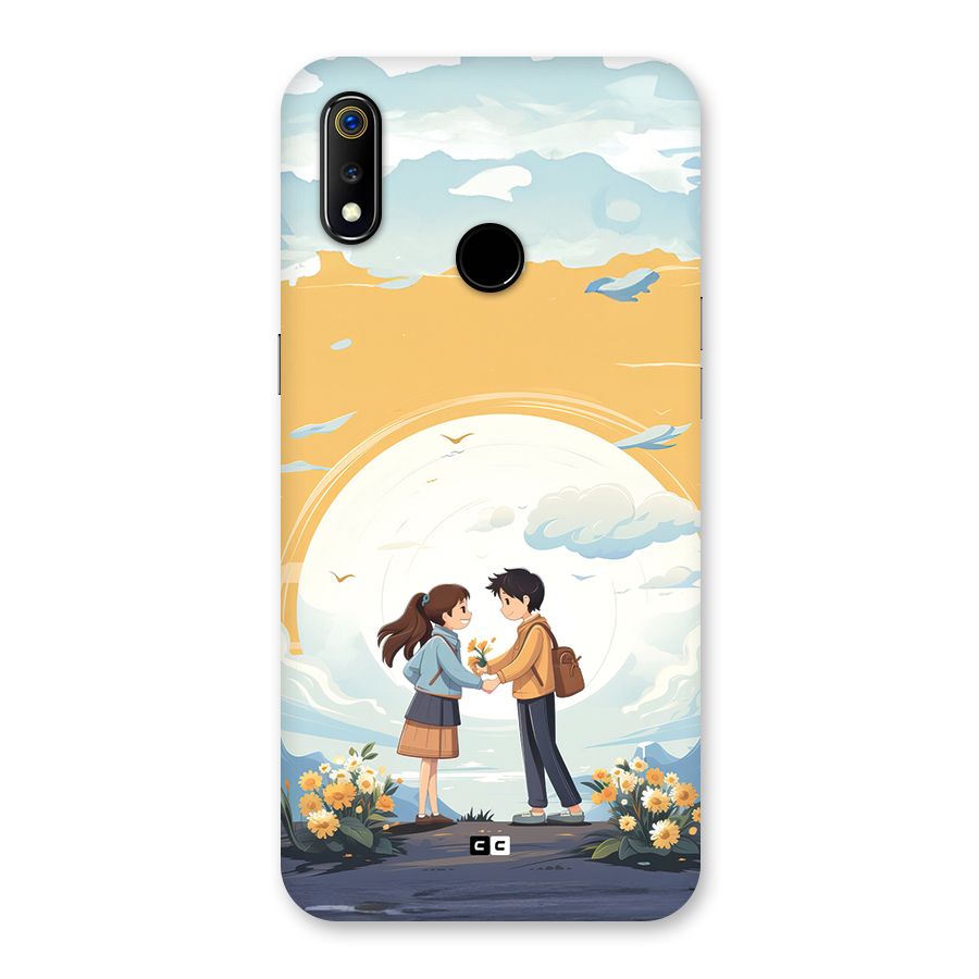 Teenage Anime Couple Back Case for Realme 3