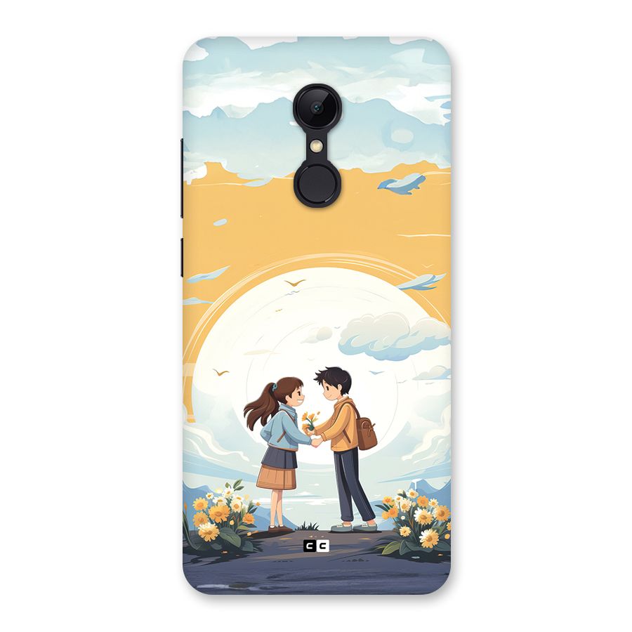 Teenage Anime Couple Back Case for Redmi 5