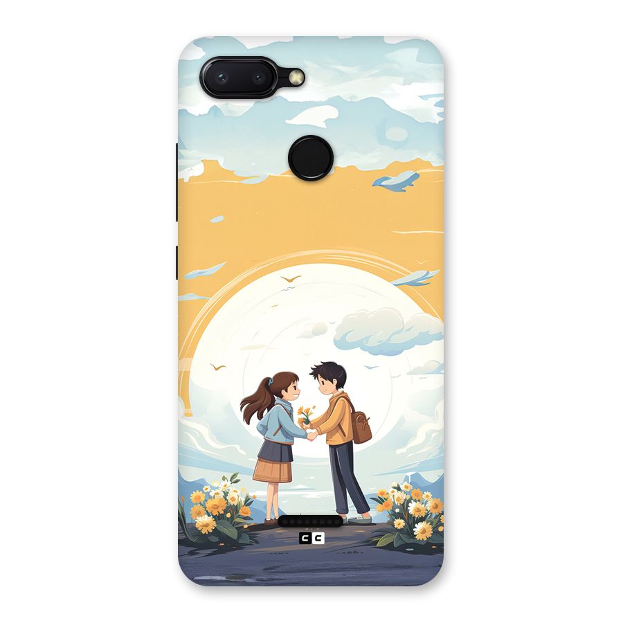Teenage Anime Couple Back Case for Redmi 6