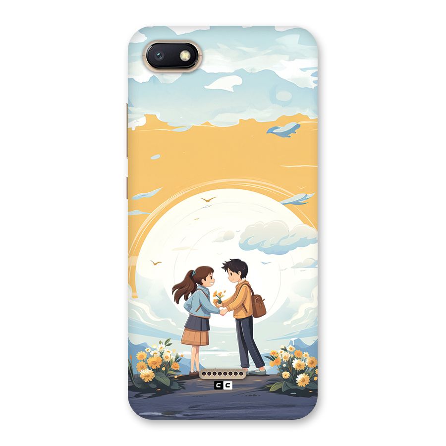 Teenage Anime Couple Back Case for Redmi 6A