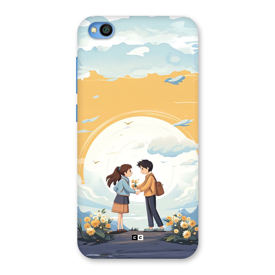 Teenage Anime Couple Back Case for Redmi Go