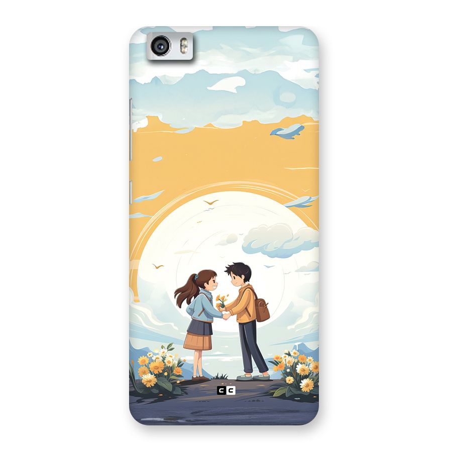 Teenage Anime Couple Back Case for Redmi Mi 5