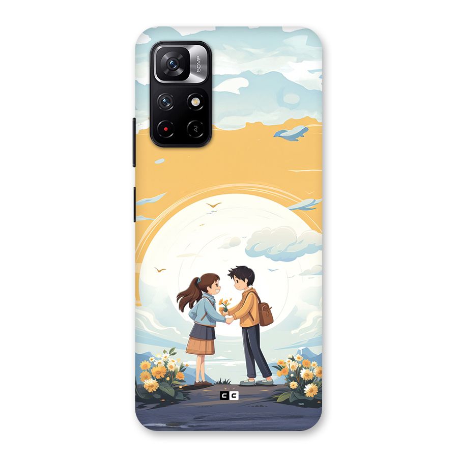 Teenage Anime Couple Back Case for Redmi Note 11T 5G