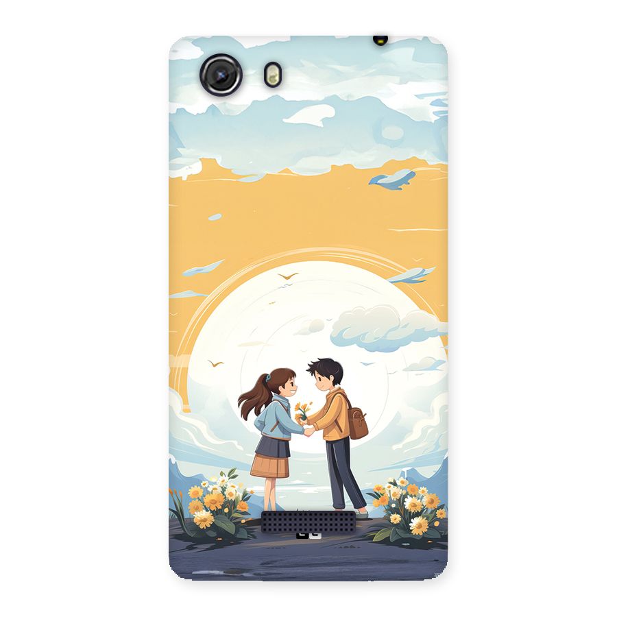 Teenage Anime Couple Back Case for Unite 3