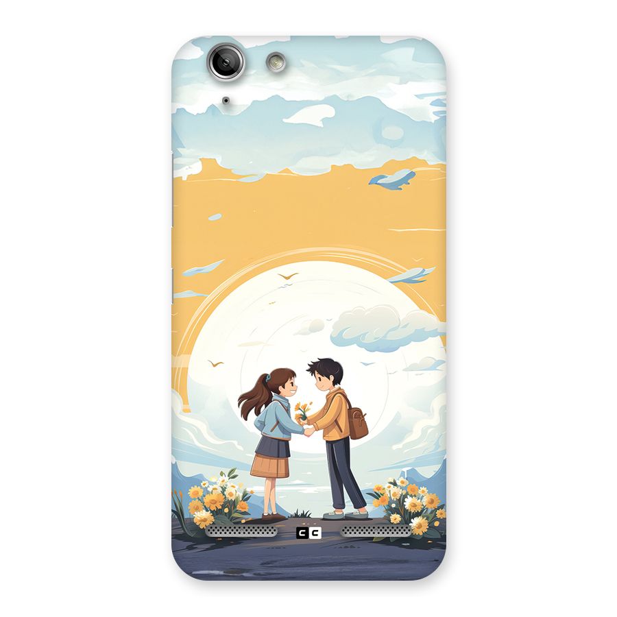 Teenage Anime Couple Back Case for Vibe K5