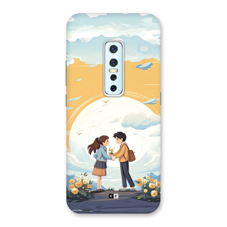 Teenage Anime Couple Back Case for Vivo V17 Pro