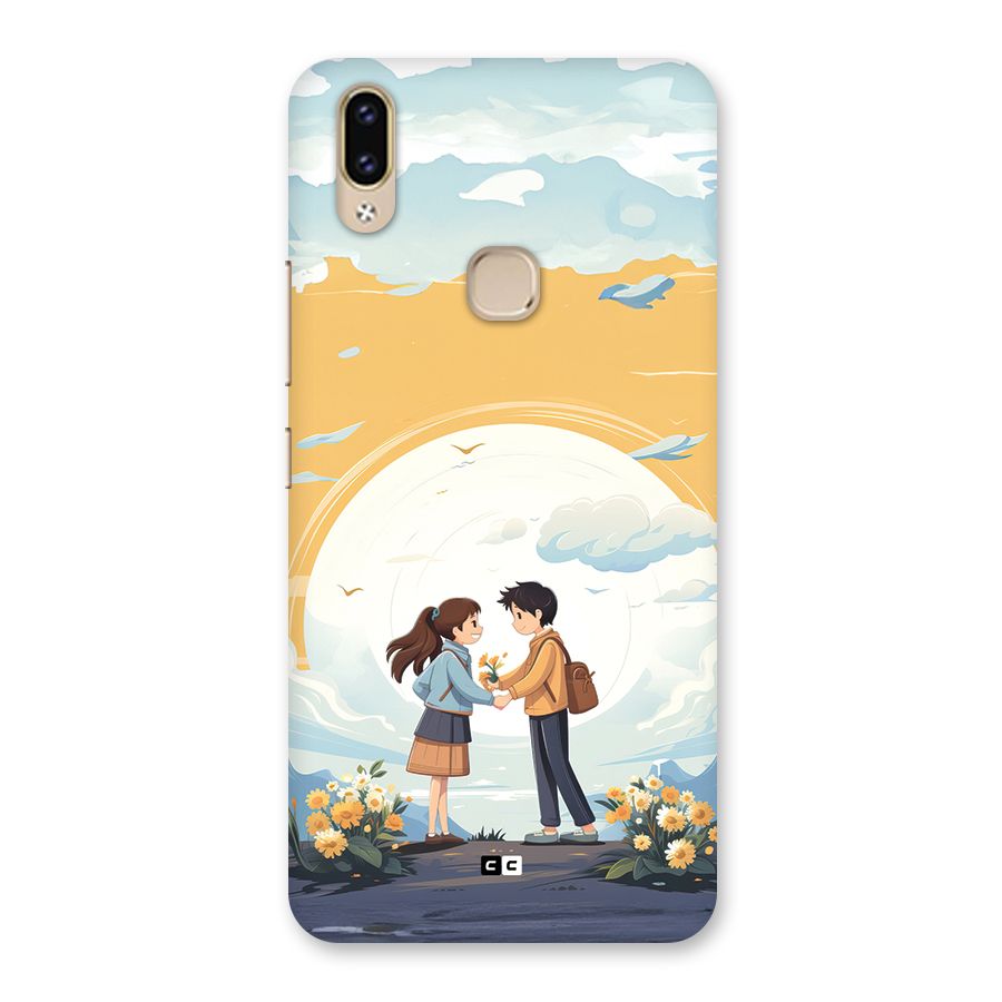 Teenage Anime Couple Back Case for Vivo V9 Youth