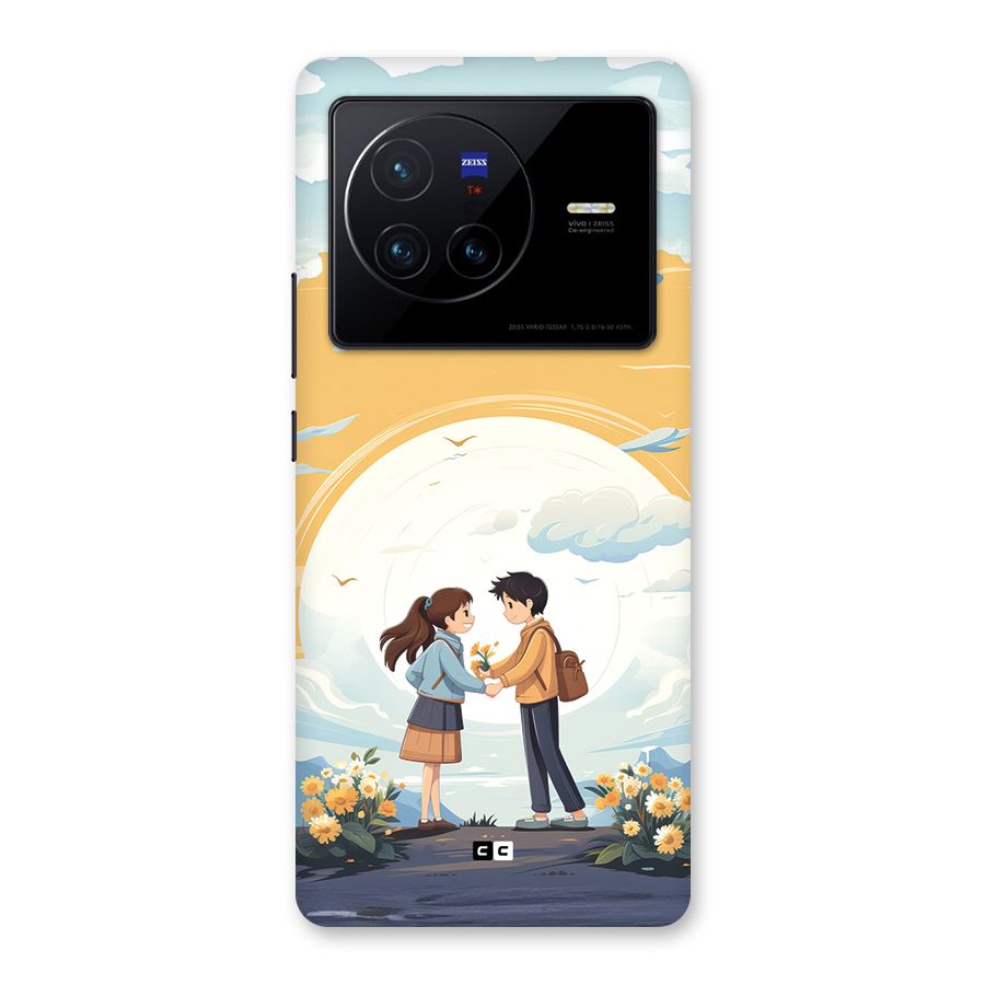 Teenage Anime Couple Back Case for Vivo X80