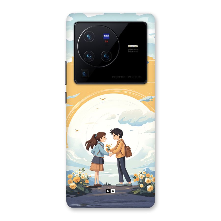 Teenage Anime Couple Back Case for Vivo X80 Pro