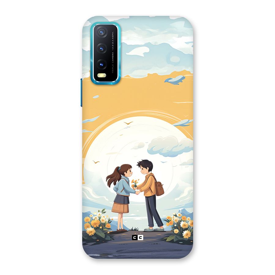 Teenage Anime Couple Back Case for Vivo Y20A