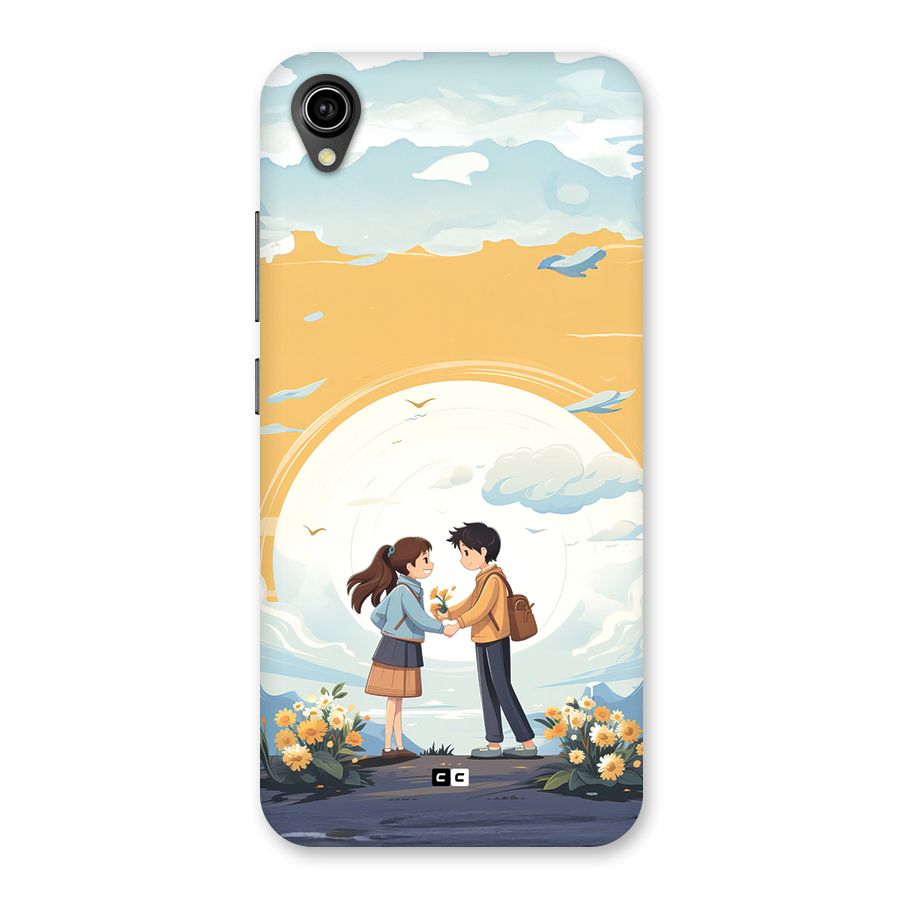 Teenage Anime Couple Back Case for Vivo Y90