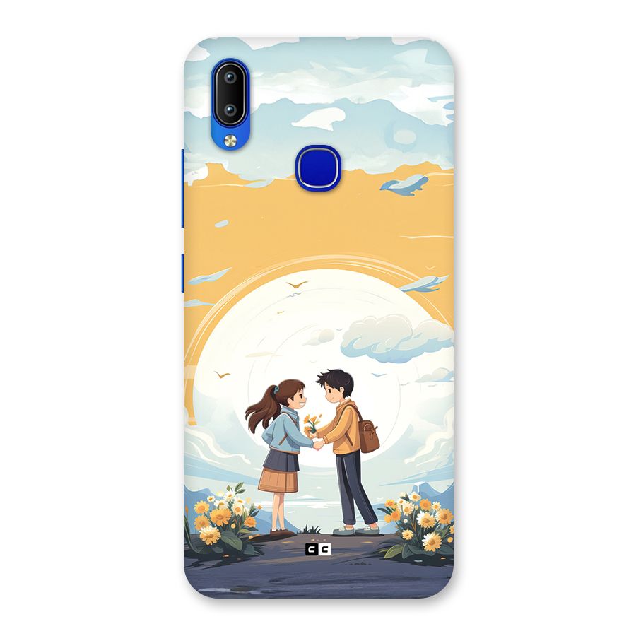 Teenage Anime Couple Back Case for Vivo Y91