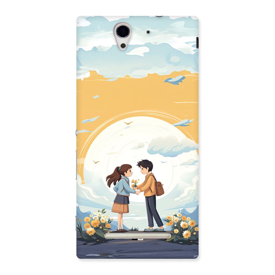 Teenage Anime Couple Back Case for Xperia C3
