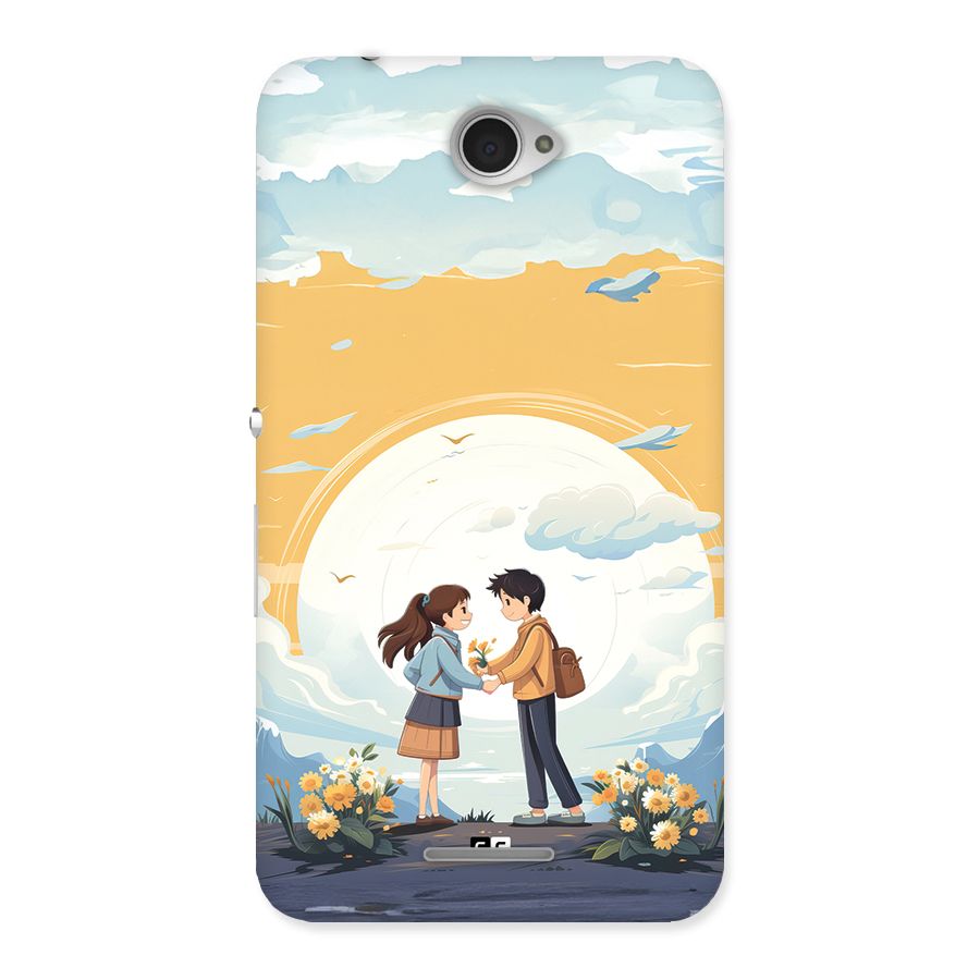 Teenage Anime Couple Back Case for Xperia E4