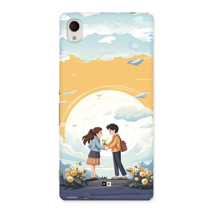 Teenage Anime Couple Back Case for Xperia M4