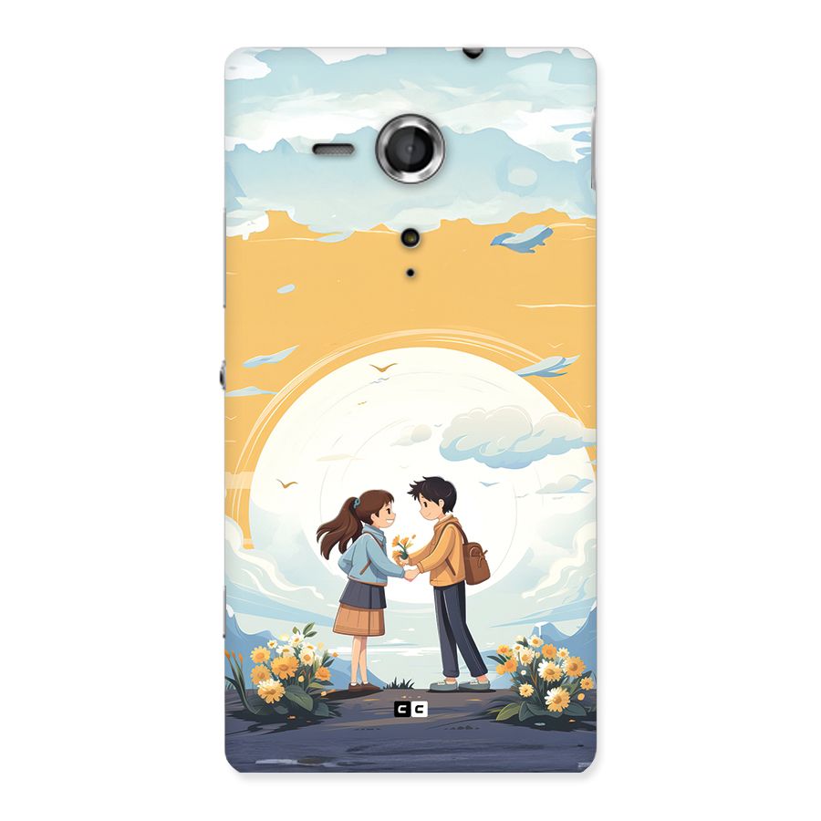 Teenage Anime Couple Back Case for Xperia Sp
